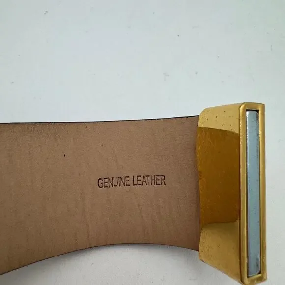 Rustic Cuff Haley Calfhair Cuff 1" Wrap Magnetic Gold Clasp NIB - Picture 6 of 7